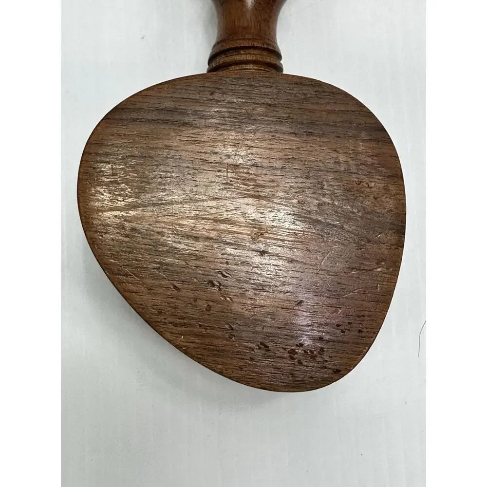 Vintage Teak Wood Nut Cracker‎ Screw Type Danish Mid Century Modern Barware